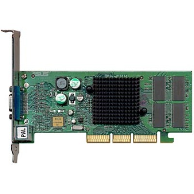 Grafische kaart nVidia GeForce4 MX420 64MB DDR AGP 4x VGA S-VIDEO NV17 Board ASUS V8170